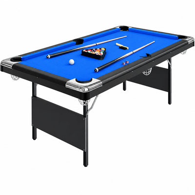 6 or 7 Ft Billiards Table, Portable Billiards Tables, Pool Tables for Full Size, Pool Table Set for Family Game Room, Adult Rrec Room, Basements, Man Cave or Garage