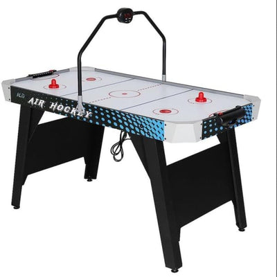 54" Air Hockey Table with LED Electronic Scoring & Powerful Motor, Large Arcade Game Table for Game Room, Home & Office, Hockey Game for Kids & Adults