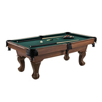 Full Size Pool Table Built for Serious Play, Wood Grain Finish, Complete Accessories, Professional Setup