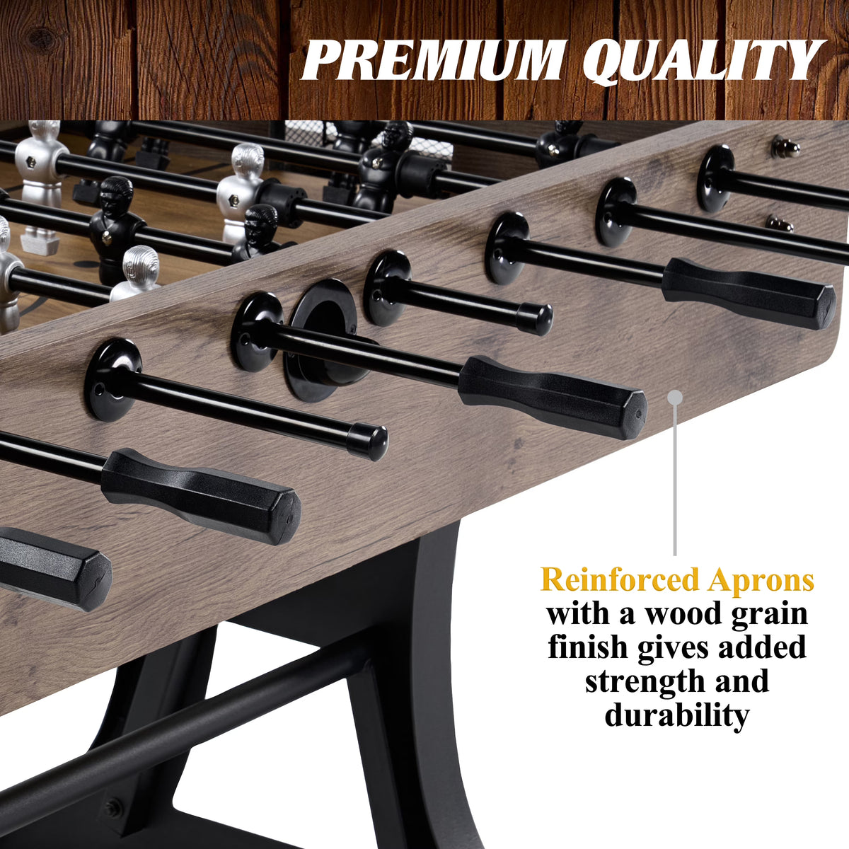 58” Coventry Foosball Table, Competition Size, Soccer, Accessories Included by