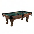 Full Size Pool Table Built for Serious Play, Wood Grain Finish, Complete Accessories, Professional Setup