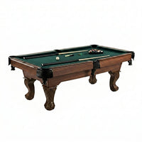 7.25 Ft Winstead Pool Table - Full Size Billiard Table with Complete Accessories Set, Green, by — Studio Shot