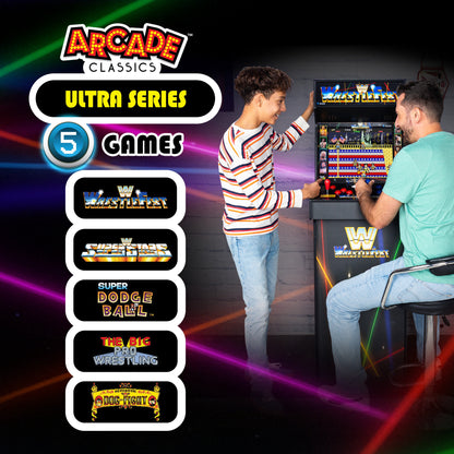 Arcade Classics Game Machine WWE Ultra Series with 17 Inch Screen and 5 Games