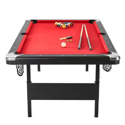 Billiards Table, 7 Ft. Pool Table, Portable Foldable Space-Saving Table, Billiard Table Set Includes Balls, Cues, Chalks